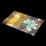 Contemporary: Asian Flower Design placemats