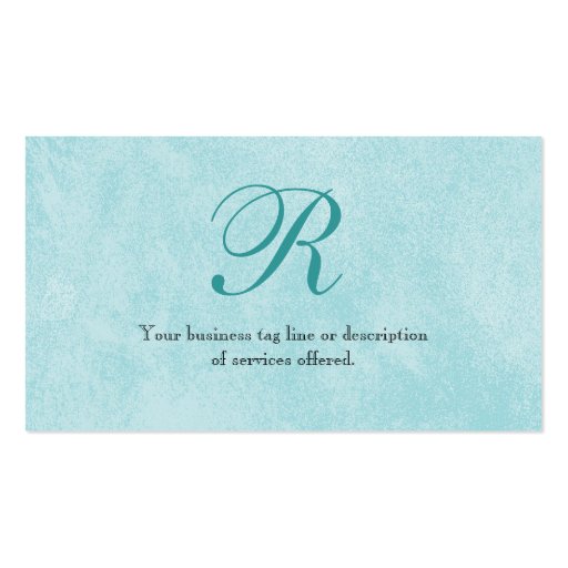 Contemporary Birds 'n Swirls Blue Business Cards (back side)