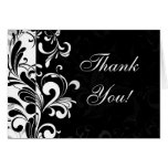 Contemporary Black and White Swirl cards