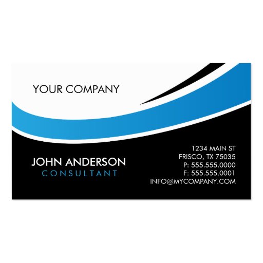 Contemporary Business Card (front side)
