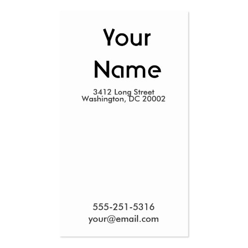 Contemporary Business Cards (front side)