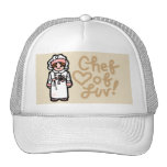 contemporary chef cap. hat