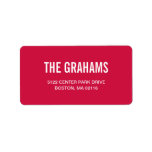 Contemporary Chic Address Labels - Raspberry labels