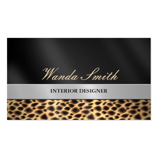 Contemporary Chic Business Card 2 Sided