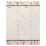 Contemporary Circles  Wedding Gift Recipe Pages Custom Letterhead
