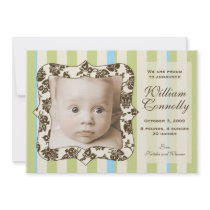 Contemporary Classic Baby Announcement: Boy invitations by NicChic Contemporary Classic Baby Announcement: Boy invitations