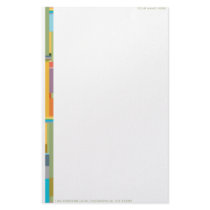 Contemporary Color Field Personalizable Stationary stationery