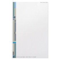 Contemporary Color Field Personalizable Stationary stationery