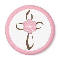 Contemporary Cross Fridge Magnets
