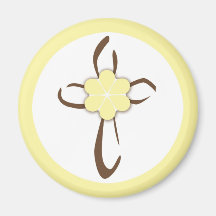 Contemporary Cross Refrigerator Magnet