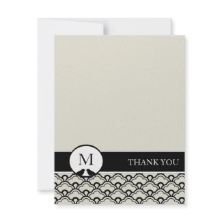 Contemporary Deco Thank You Cards invitation