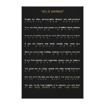 Contemporary Do It Anyway Stretched Canvas Prints