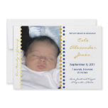 Contemporary Dot Baby Boy Announcement