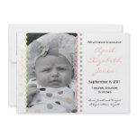 Contemporary Dot Baby Girl Announcement