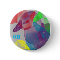 contemporary goose multicolor button by boopboopadup contemporary goose multicolor button