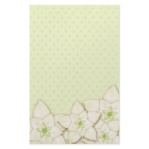 Contemporary Holiday Poinsettia Personalized Stationery