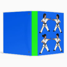 Contemporary Karate Kid African Amer Design Binder