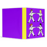 Contemporary Karate Kid Caucasian Design Binder
