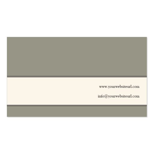 Contemporary Monogram Business Card (back side)