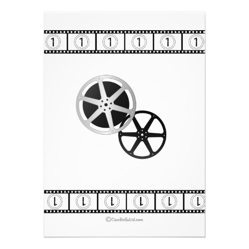 Contemporary Movie Fan Rehearsal Dinner Invitation