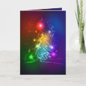 Contemporary Neon Christmas Tree card