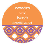 Contemporary Pattern Favor Seal Sticker