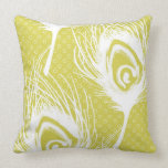Contemporary Peacock Feather Pillow Style 2