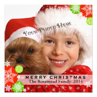 Contemporary Photo Christmas Card