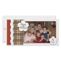 Contemporary Plaid Holiday photo cards by NicChic Contemporary Plaid Holiday photo cards