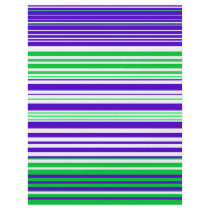 Contemporary purple white and green stripes custom flyer