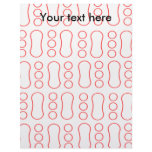 Contemporary red peanut pattern custom letterhead