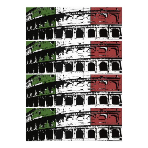 Contemporary Roman Coliseum 2x6 Custom Labels Cards