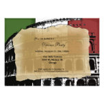 Contemporary Roman Coliseum Dinner Party Invite