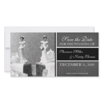 Contemporary Save the Date Announcement Personalized Photo Card