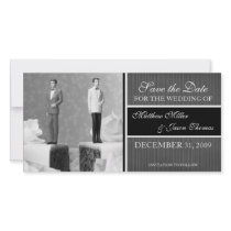 Contemporary Save the Date Announcement photo cards