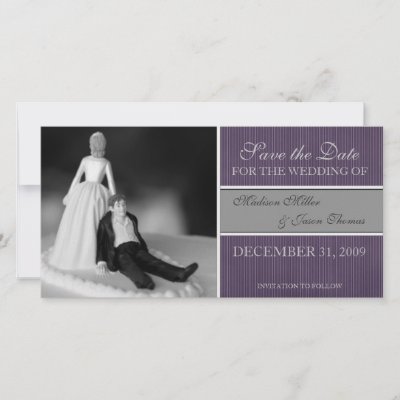 Contemporary Save the Date Announcement Customized Photo Card