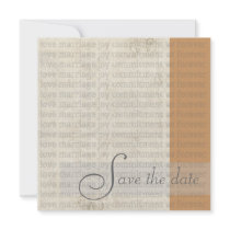 Contemporary Save the Date Announcements invitations