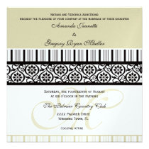 Contemporary Sophistication Wedding Invitation invitations