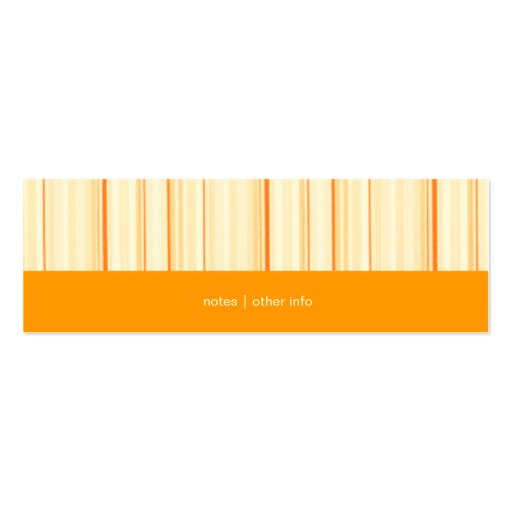 Contemporary Stripes Mommy Calling Card Business Card Templates (back side)