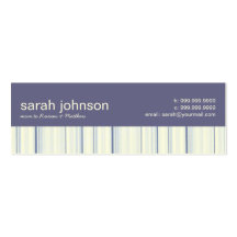 Contemporary Stripes Mommy Calling Card Business Card