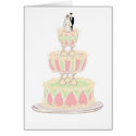 Contemporary Wedding Cake with Wine Glass Tiers cards by White_Wedding Contemporary Wedding Cake with Wine Glass Tiers cards