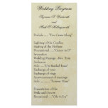 Contemporary Wedding Programs Custom Rack Card
