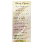Contemporary Wedding Programs Rack Card