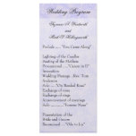 Contemporary Wedding Programs Yellow Full Color Rack Card