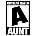 Content Rated Aunt Ladies Fitted Long Sleeve T-Shirt