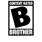 Content Rated Brother Kids Dark T-Shirt