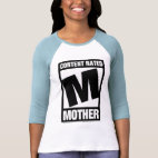 Content Rated Mother Ladies 3/4 Sleeve Fitted Raglan