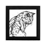 cat, feline, drawing, sketch, pen, ink, outline,