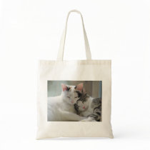 Contented cats tote bag