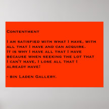 Contentment - Customized Poster